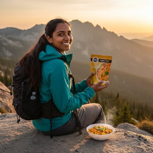 Image of FzyEzy Gourmet Freeze-Dried Paneer Bhurji - Authentic Indian Culinary Delight | Instant Ready-to-Eat Paneer Dish | High-Protein Jain-Friendly Meal | Gluten-Free | Preservative-Free | Just Add Hot Water | Rich Taste & Aroma Preserved | 70g Pack