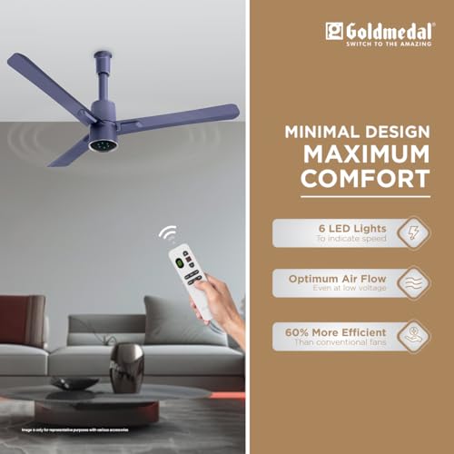 Image of Goldmedal Spacio BLDC 1200mm Decorative 5 Star Rated Ceiling Fan