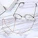 Frienda 6 Pcs Eyeglasses Chains for Women Beaded Glasses Chain Strap Stylish Elegant Glasses Lanyard Holder Around Neck(Golden, Silvery)