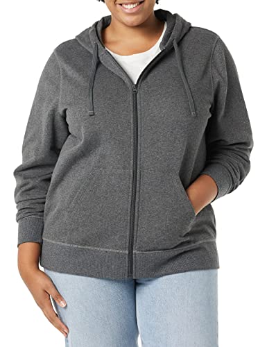 Image of Amazon Essentials Women's Midweight Fleece Full-Zip Hoodie with Drawstring (Available in Plus Size)