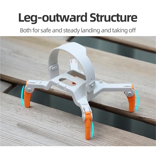 Tren de aterrizaje elevado plegable de 30mm compatible con dron DJI Flip color gris 3