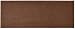 Hudson Exchange 4206 Waterhog Fashion Floor Mat Runner, 60" L x 22" W, 3/8" Thick, Dark Brown