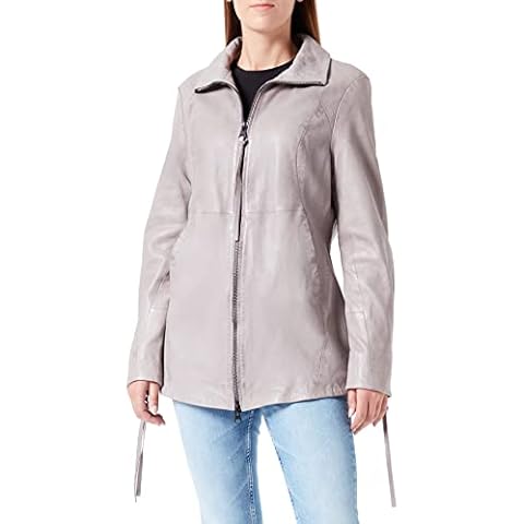 Freaky Nation Women's Ester-fn Leather Jacket, Snow Rose, XL Cover