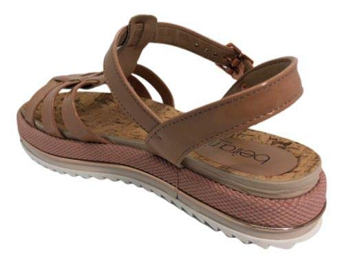 Sandalia Feminina Beira Rio 8354.409 Anabela Linha Conforto