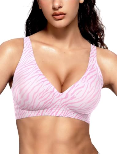Image of Vertvie Wireless Jelly Bras Push Up Plunge Seamless Supportive