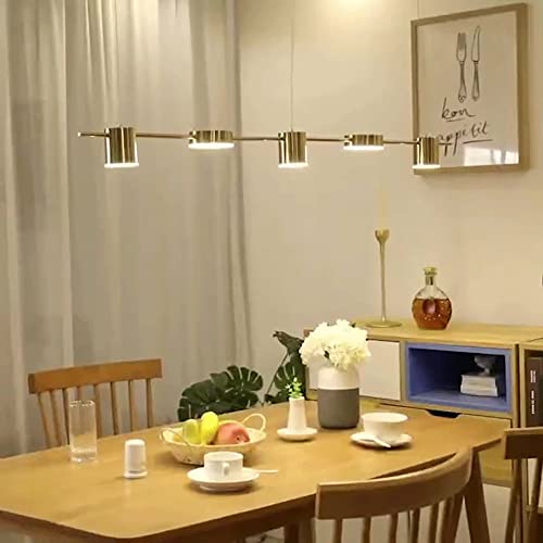 Lustre LED moderne à 5 têtes avec diffuseur acrylique antireflet - 8