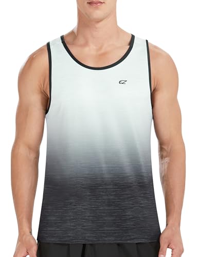 EZRUN Men's Quick Dry Gym Tank Top for High-Sweat Training Gym Workouts