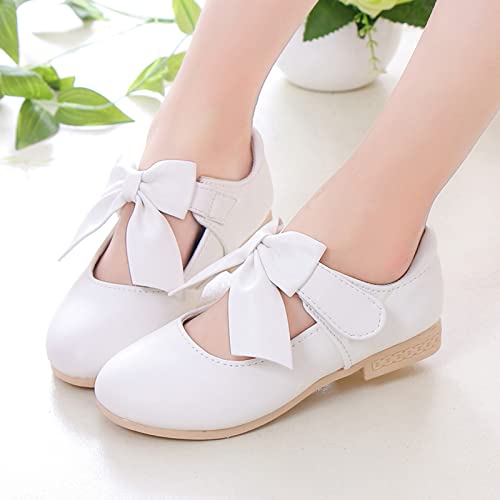 Girls Mary Jane Dress Shoes Bows Flower Girl Wedding Church Shoes Low Heels Toddler Little Kids Mary Janes for Girls2