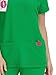 KOI Betsey Johnson Freesia Women's 3-Pocket Scrub Top Lucky Green X-Large