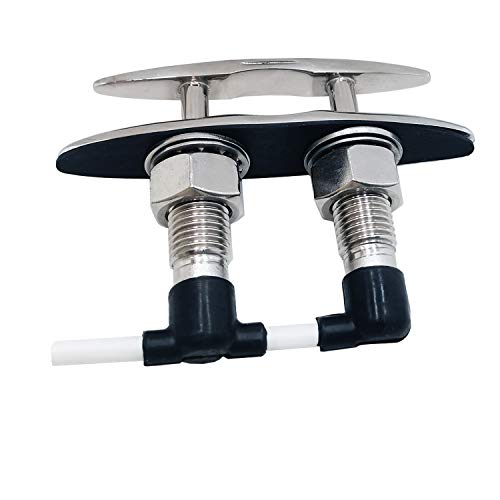 Yanyu 6 Inch Boat Pull Up Cleat Flush Mount Marine Grade Stainless Steel 316 Retractable Low-Profile Dock Boat Deck Neat Cleat #TOP4