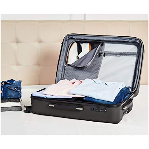 Buy AmazonBasics 3 Piece ABS, PC Geometric Hard Shell Expandable Luggage Spinner Suitcase Set