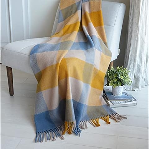 Linen & Cotton Manta Vistosa Para Sofá Cama Bolivia a Cuadros Cover