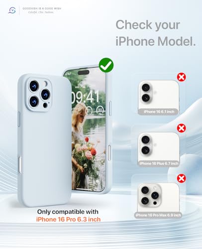 GOODVISH 3 IN 1 for iPhone 16 Pro Case 6.3 inch, Upgraded Camera Protection, 2X HD Screen Protector - Image 2