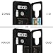 TORU CX PRO Case for LG V30/ V30 Plus/ V35, with Card Holder | Slim Protective Shockproof Cover with Hidden Credit Cards Wallet Flip Slot Compartment Kickstand | Include Mirror and USB Adapter - Black