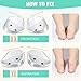 4 Pairs Medial Lateral Supination Wedge Insoles with Magnets Correcting Pronation Silicone Orthopedic Shoe Heel Inserts for Foot Alignment, Knock Knee Pain, Bow Legs, O/X Type Leg