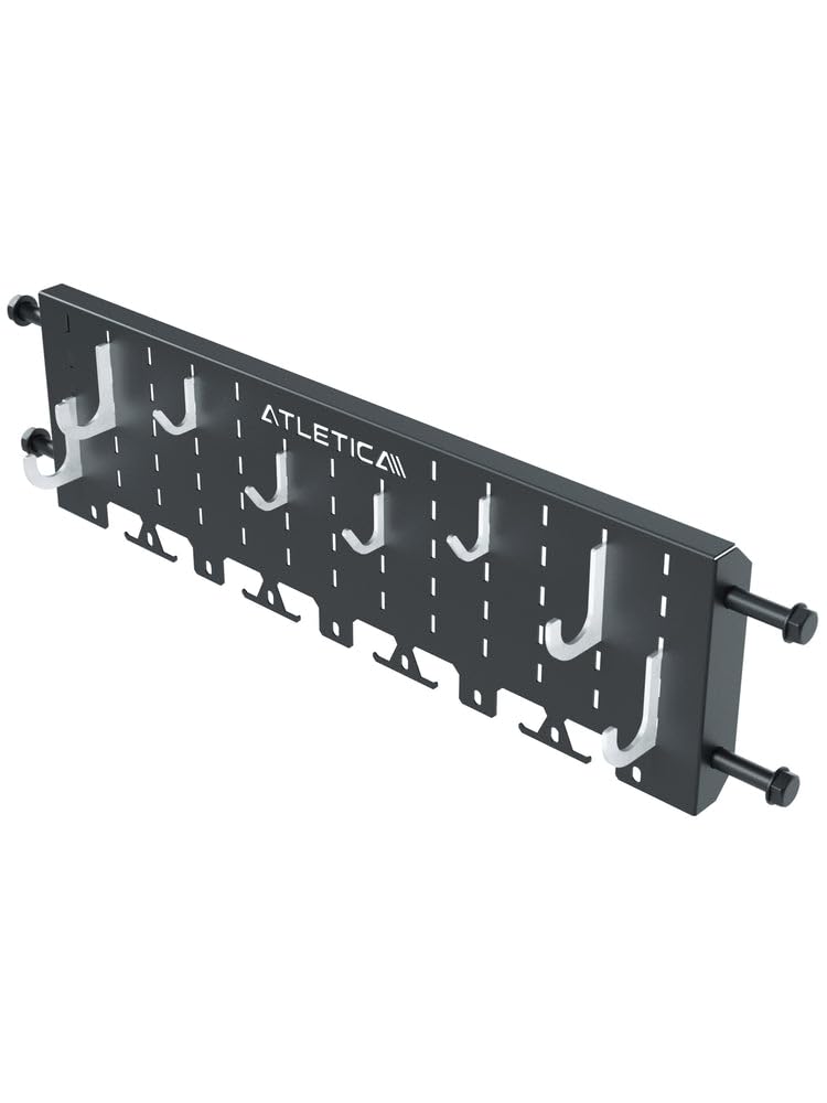 Atletica R8 Storage Plate Aufbewahrungssystem Lochwand mit Hakensystem | Aufbewahrung von Griffen und Zubehör, Für R8 Power Rack