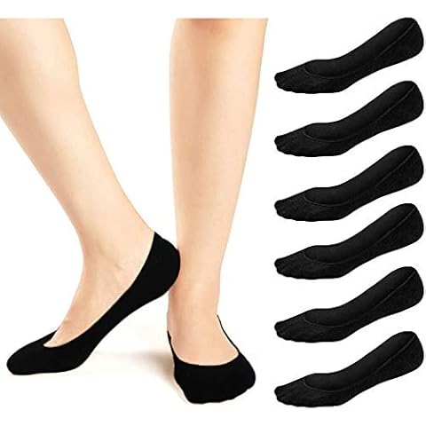 JaosWish Women No Show Socks Ultra Low Cut Liner Socks Non Slip Invisible Socks for Loafer Boat Flats 6 Pairs Cover