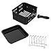 GoWISE USA GWA0080 Kit 3-Piece Air Fryer Oven Accessory, Power, Yedi-Includes 6 Quart Basket, Baking Pan, Toasting Rack, 6-Qt, Universal