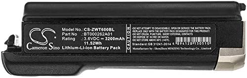 Cameron Sino Battery for WT6000, WT60A0 PN:BT000262A01, BTRY-NWTRS-33MA-01 3200mAh / 11.52Wh
