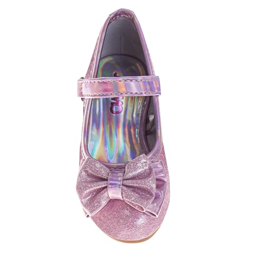 Josmo Girls Sparkly Dress Bow Sandals - Formal Party Wear Shoes2