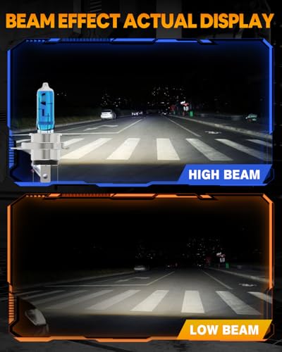 Image of Compatible with Hyundai Accent 2000-2017 Halogen Headlight Bulb Combo - 185% Brighter 5000K White High /Low Beam, Plug and Play, 2-Pack