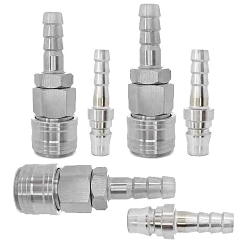 EIHI 3 pares conector rapido,conector manguera,Acoplador De Aire Acoplamiento Rápido Acoplador Hembra y Macho De Herramienta Conector De Línea De，Accesorios Compresor Aire（8mm，10mm，12mm）