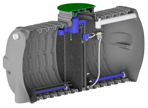BricoToolsPack | Planta de tratamiento de agua | Oxidación total | Tecnología ACTICLEVER | Homologada | Con Realce (12 habitantes)