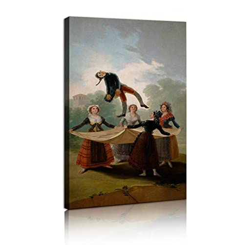 Impression sur toile Le mannequin de paille de Goya pour sublimer votre salle de bain
