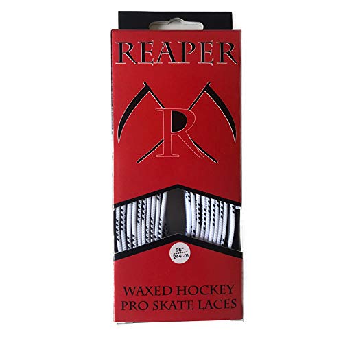 Lacets Cirés Reaper Hockey Pro - Fluos, 274 Cm - Pour Patins Adulte Et Enfant (EU 23-47)