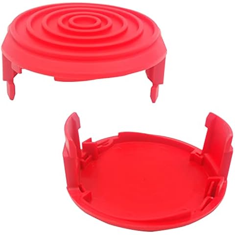 QUASION Weed Eater Spool Cap Cover for Hyper Touch HT19-401-003-03,HT18-401-002-01,HT10-401-002-01,HT18-401-004-01,Hyper Touch Electric String Trimmer Replacement Parts,Red,2 Pack Cover