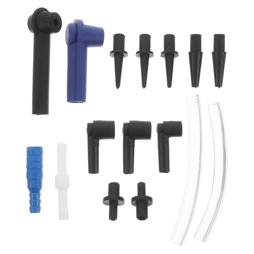 LOORGVEL Kit de 16 Conectores de Manguera y Adaptadores de Líquido de Frenos de Goma Accesorios para Purgar Frenos Automotriz Herramientas de Cambio y Purga Uso para Coches y Motocicletas