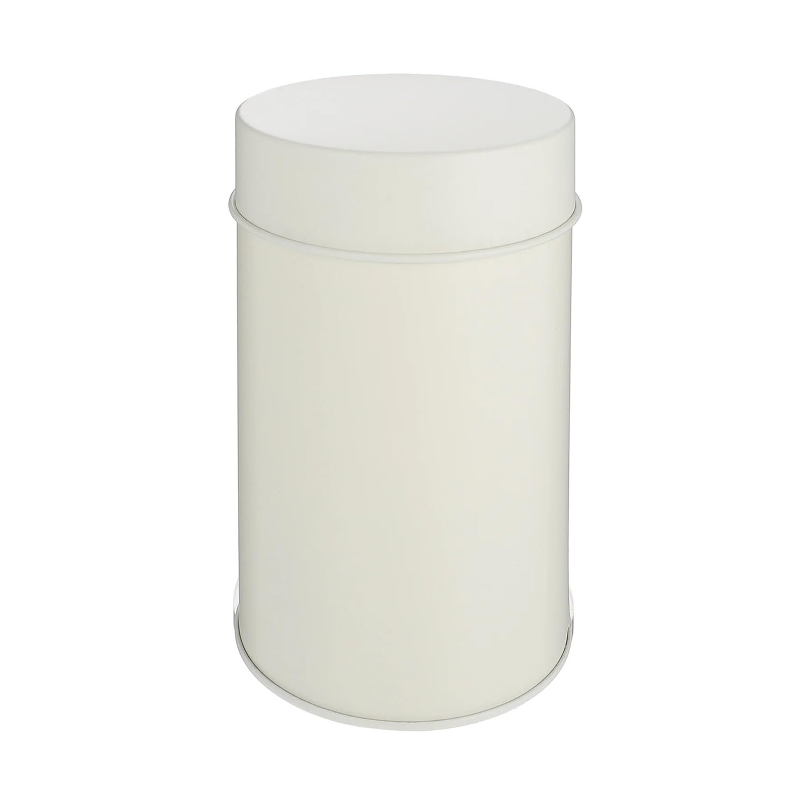 XIEHYA 2pc Tea Storage Canister Household Container Multi Function Desktop Tinplate Accessory Airtight Food For Tea(White)