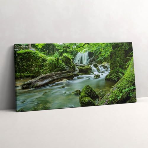 Image sur toile cascade de la jungle Wallfluent pour créer un salon zen et exotique