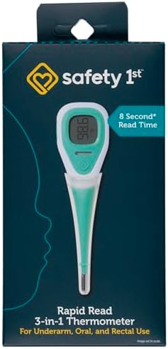 Safety 1st Rapid Read 3-In-1 Thermometer, Aqua, One Size