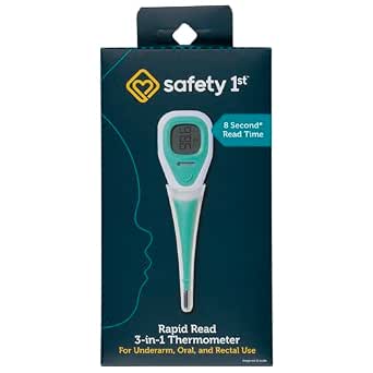 Safety 1st Rapid Read 3-in-1 Thermometer, Aqua