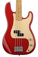 Single ‘50s P bass split-coil pickup “’50s P bass C”-shaped Maple neck; 7. 25”-Radius Fingerboard with 20 vintage-style Frets Alder Body 4-Saddle Bridge with threaded saddles Includes deluxe Gig Bag