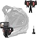 TELESIN Soporte actualizado para casco de motocicleta para GoPro Hero/Insta 360/Osmo Action Pocket teléfono celular y más cámara de acción, con adaptador Go Pro Mount accesorios de tornillo en kit
