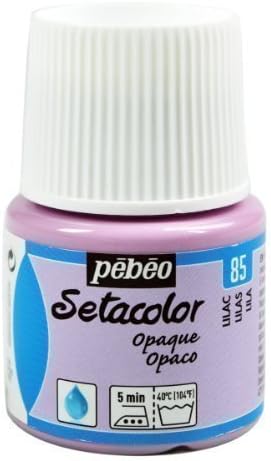 Pebeo Setacolor Fabric Paint 45ML Bottles , Opaque Colour Range (Lilac)