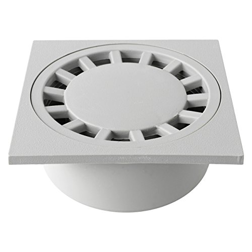 First Plast CHPP15G Chiusino Sifonato in Polipropilene, Grigio, 150x150 mm