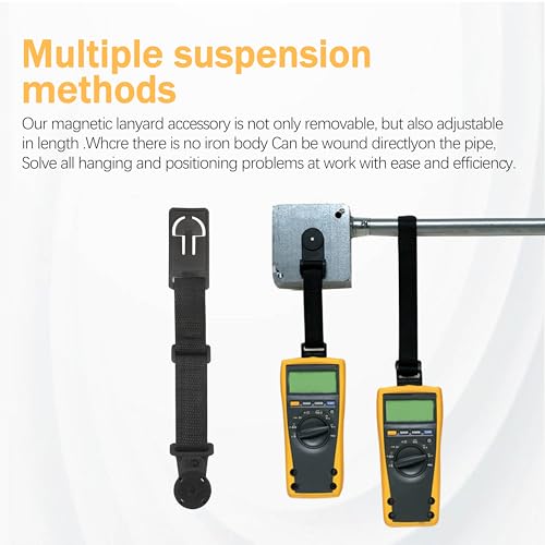 Image of Hanging Loop Strap Magnet Hanger Kit for Fluke Instruments Multimeter, Magnetic Hanging Strap 1 Pcs