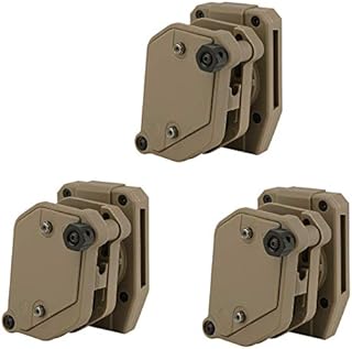 KRYDEX IPSC USPSA IDPA Competition Shooting Multi-Angle Adjustment Speed Shooter's Pistol Magazine Pouch Mag Holster Holder (DE 3 Pcs)