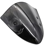 El parabrisas para motocicleta ofrece una excelente protección contra el viento.