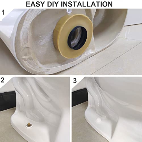 Eadot Extra Thick Toilet Wax Ring Kit For Toilet, Toilet Bowl Gasket With Flange And Solid Brass Bolts, Wax Ring For Toilet Seal For 3-Inch Or 4-Inch Waste Lines #TOP5