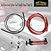 JRangelp Siphon Fuel Transfer Pump Kit Multi-Use Car Oil Pump Fluid Transfer Pump Siphon Pump for Gasoline, Oil, Air and Other Fluids(RED)