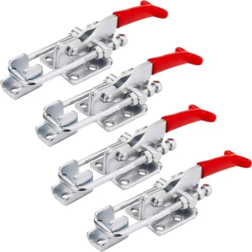 4 sztuki zacisków kolana, metalowy zacisk dźwigniowy GH-431 318 kg/701 lb przełącznik zacisk blokujący dźwignię zacisk metalowy zatrzask do szafki drzwi pudełko