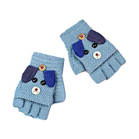 LIOOBO Guantes de Invierno de Punto cálido para niños al Aire Libre Cover