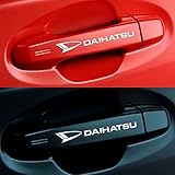 Luck_gaga 車のスタイリングミラーワイパー装飾ステッカー自動ドアハンドルダイハツテリオスためsirion yrvマテリアロッキークオーレエンブレムデカール-WHITE  daihatsu