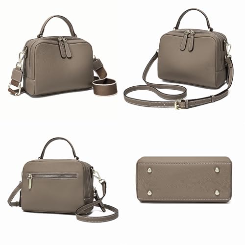 Crossbody Bag Genuine Leather Crossbody Purse for Women Satchel Bag Small Cross Body Bag Shoulder Bag Handbags Top-Handle Bag4