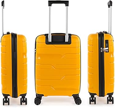 ITACA - Koffer en Handbagage - Cabin Luggage, Trolley Handbagage, Carry On Luggage. Handbagage koffer 55x40x20 cm, Geel : ITACA