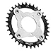 SPYMINNPOO Chainring, 34T 104 BCD Electric Chainring and Adapter Aluminum Alloy Single Chainring for BBS01 BBS02 Mid Drive Motor(Black) Riding